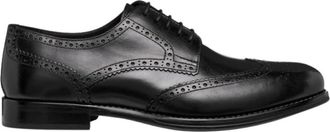 Geox Barberigo Oxford - Heren - Nette schoenen - Zwart - 45 EU - Leer - Schoenen