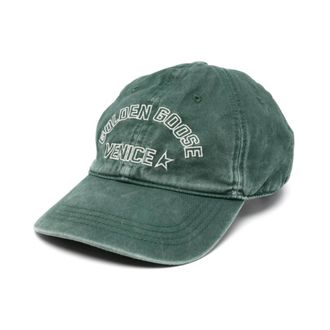 Golden Goose Logo baseball cap - male - Golden Goose - Hats & Caps - Green - ONE SIZE - Accessories