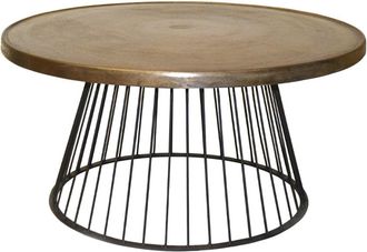 Moycor Mesa centro de aluminio color bronce d. 88 cm