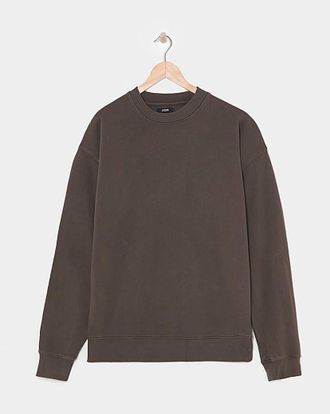 Jacamo Relaxed Fit Garment Dyed Crew Sweatshirt