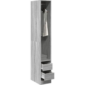 vidaXL Vidaxl - Armadio Grigio Sonoma 30x50x200 cm in Legno Multistrato