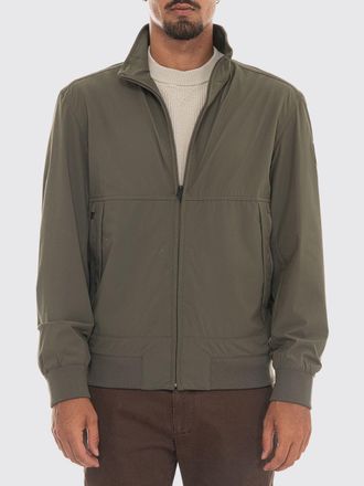 HUGO BOSS Giacca a vento in softshell idrorepellente con collo alto e zip