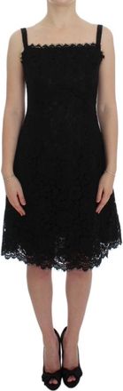 Dolce & Gabbana Sicily Runway Shift Jurk - Dames - Casual kleedjes - Zwart - S - Katoen - Kleedjes