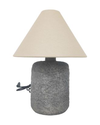 Deco Wood L&aacute;mpara de mesa de color natural y negro de 37cm
