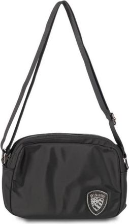 Blauer Zwarte cameratas met strass logo - Dames - Schoudertassen - Zwart - ONE Size - Nylon - Tassen