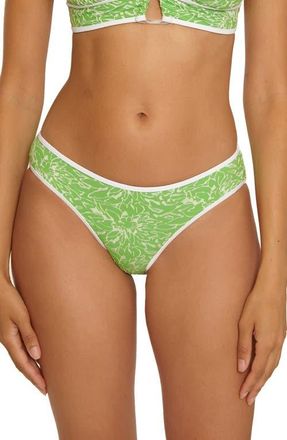 BECCA by Rebecca Virtue Water Lily Hipster Bikini Bottoms in Green Apple at Nordstrom, Size X-Small