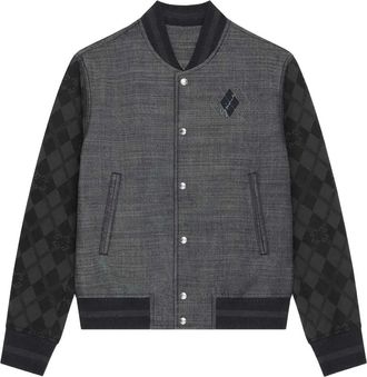 Givenchy monogram 72 varsity jacket - men - Wool/Cotton/Polyurethane - M - Blue