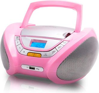 Lauson Lauson Cp748 Rosa / Reproductor Radio Cd Con Altavoces Incorporados