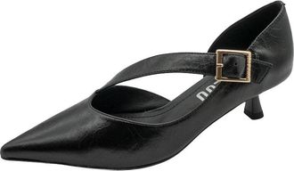 Bibi Lou Anouk Pumps - Dames - Pumps - Zwart - 36 EU - Leer - Schoenen