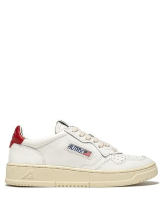 Autry White Red Perforated Sneakers
