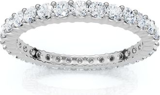 Pompeii3 3/4Ct Diamond Eternity Ring Lab Grown Womens Anniversary Stackable Band 14k