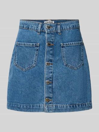 Only Schmaler Jeansrock aus reiner Baumwolle Modell AMAZING in Jeansblau, Gr&ouml;&szlig;e XL