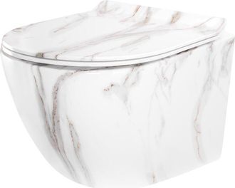 Rea Rea - Taza De Inodoro Wc Carter Tornado Aiax Shiny White Grey