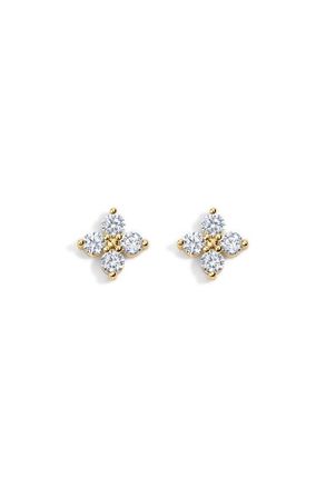 Electric Picks Bella Dainty Clover Studs in Gold at Nordstrom