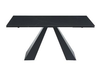 VENTE-UNIQUE.COM Mesa de comedor cristal negro