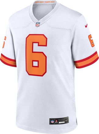 Nike Baker Mayfield Tampa Bay Buccaneers Nike Mens NFL Game Jersey in White | 67NM0E868BF-PY7