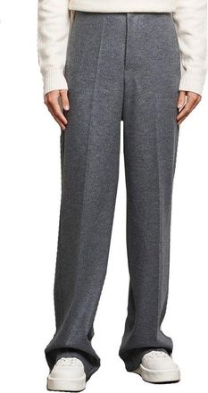 Jil Sander Mens Gray Wool Casual Pants