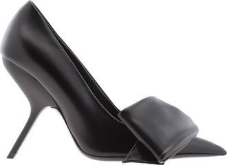 Ferragamo Ferragamo Erica 105 Leather Bow Stiletto Pumps