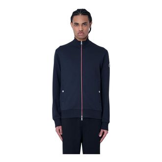 Moncler Heren, Sweatshirts & Hoodies, Blauw, Maat: L Katoen