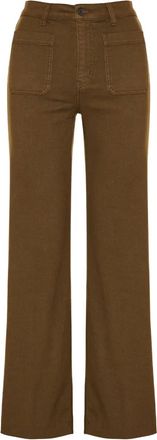 Frame Denim Pantaloni a vita alta - Marrone