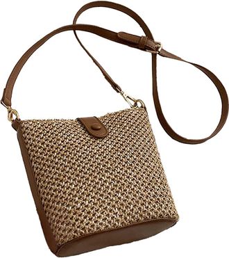 Generic Womens Cross-Body Bags Cross Body Bag Women for Work, Office Fashionable Large Space Weaving Crossbody Bag with Magnificent Compartments, Soft Advance