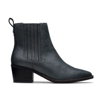 Clarks Morzine Top in Grey Leather