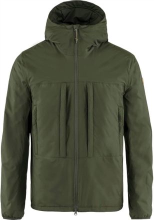 Fj&auml;llr&auml;ven Mens Keb Wool Padded Jacket In Deep Forest