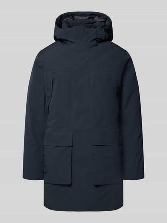 Jack & Jones Parka mit Kapuze und Pattentaschen Modell MOON in Marine, Gr&ouml;&szlig;e S