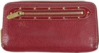 Louis Vuitton Suhali Red Color Suhali Leather Long Wallet (Bi-Fold) (Pre-Owned)