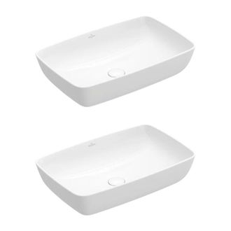 Villeroy & Boch Villeroy&boch - Conjunto De Dos Lavabos Sobre Encimera Rectangulares Villeroy Et Boch Artis Blanco