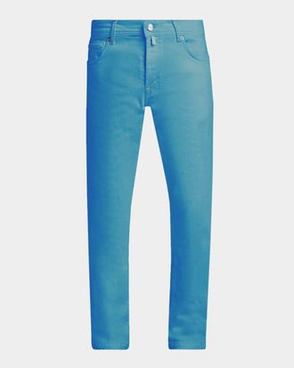 Kiton Men & apos;s Corrabo Stretch Cotton Straight Leg Five-Pocket Pants