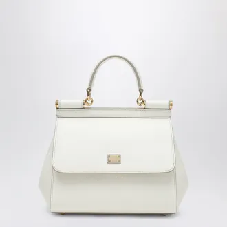Dolce & Gabbana Sicily medium top-handle bag in white