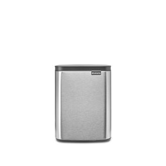 Brabantia Bo Waste Bin 7 L Rectangular Acero Negro, Acero