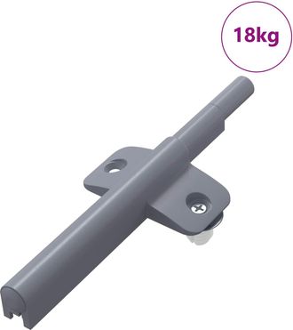 vidaXL Amortiguador De Cierre Suave 1161 Uds. Gris 125 X 47 X 15 Mm Pp Vidaxl