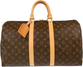 Louis Vuitton Borsa da viaggio Keepall 45 con monogramma 2003 - Marrone