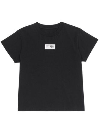 Maison Margiela numbers-motif cotton T-shirt - Black