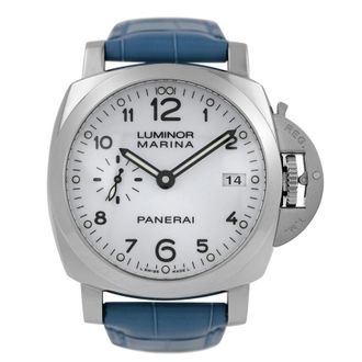 Officine Panerai Pre-owned Panerai Luminor 1950 White Dial Mens Watch PAM00523