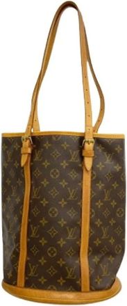 Louis Vuitton Pre-owned Bucket Bags, female, Brown, Size: ONE SIZE Pre-owned Vintage Fabric Bucket Bag