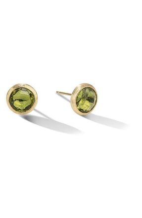 Marco Bicego Jaipur Peridot Stud Earrings in Yellow Gold/Peridot at Nordstrom