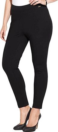 Calvin Klein Womens Plus Size Essential Power Stretch Ponte Legging Womens Jumpsuit & Rompers One Piece Black : 3x, Spandex/Rayon/Ponte
