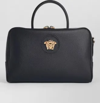 Versace la medusa leather crossbody bag