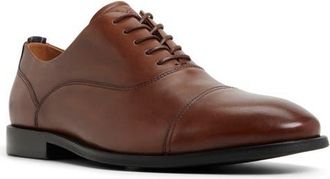 Brooks Brothers Cassel Cap Toe Oxford in Cognac Leather Smooth at Nordstrom, Size 10.5