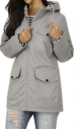 Generic KUIH Hooded Rain Coats Women Lightweight Waterproof Jackets with Multi-Pockets Functional Softshell Windbreaker Jacket Outdoor Wind Protector Coat Lad
