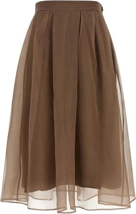 Brunello Cucinelli Mujer, Faldas, Marr&oacute;n, Talla: XS