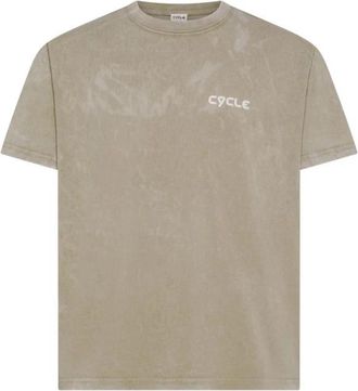 Cycle Deserto Boxy T-Shirt - Heren - T-shirts - Beige - S - Tops
