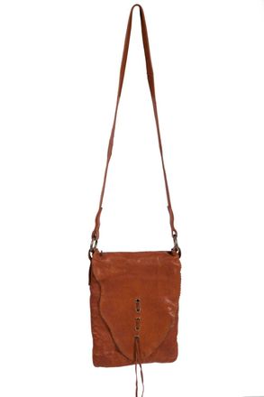 Scully Whipstitch Leather Handbag Purse In Cognac