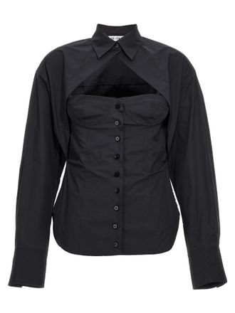 The Attico Black Cotton Womens Blouse