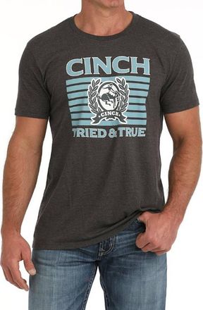 Cinch Tried & True Logo T-Shirt In Charcoal
