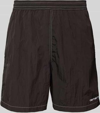 Carhartt Work in Progress Badehose mit elastischem Bund Modell CANBY in Black, Gr&ouml;&szlig;e XS