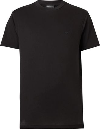 Emporio Armani T-shirt met korte mouwen en logo - Heren - T-shirts - Zwart - M - Tops